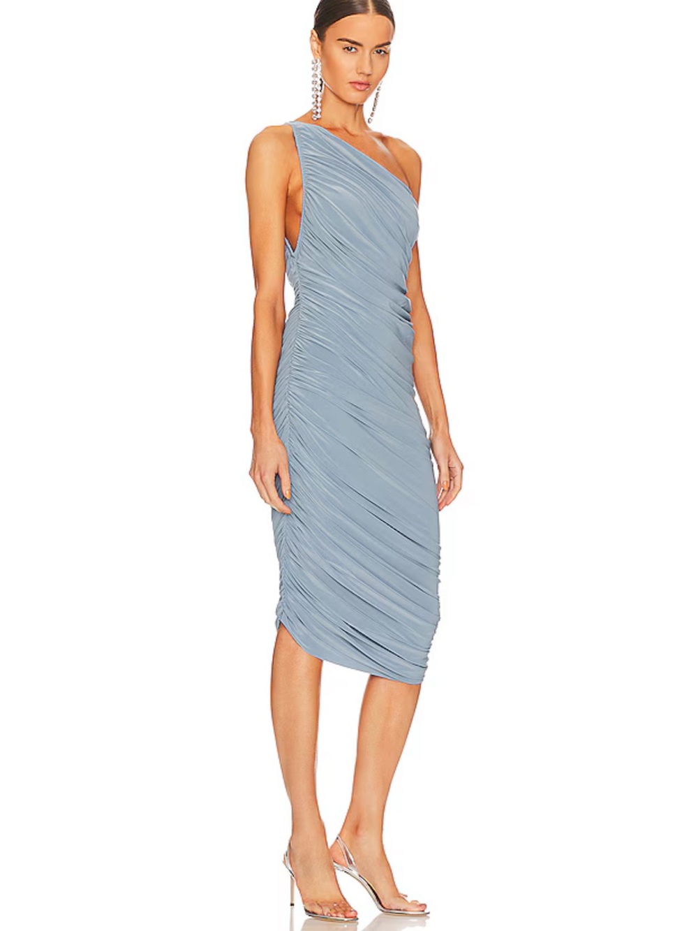 Norma Kamali Diana Dress in Soft Blue